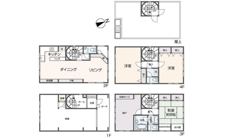 中区鉄砲町の間取り