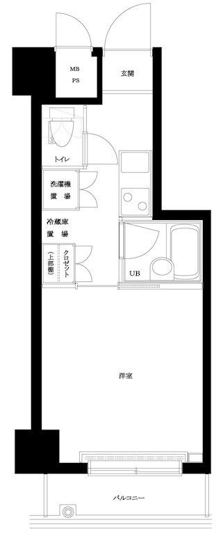 ルーブル蒲田弐番館の間取り|間取りです。