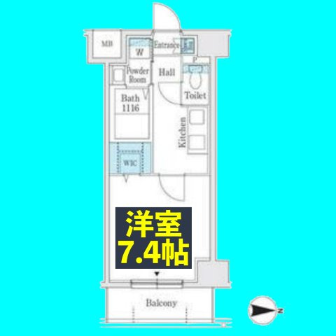 プレイズシード名古屋亀島の間取り