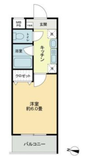 パピ中野ラウンジの間取り