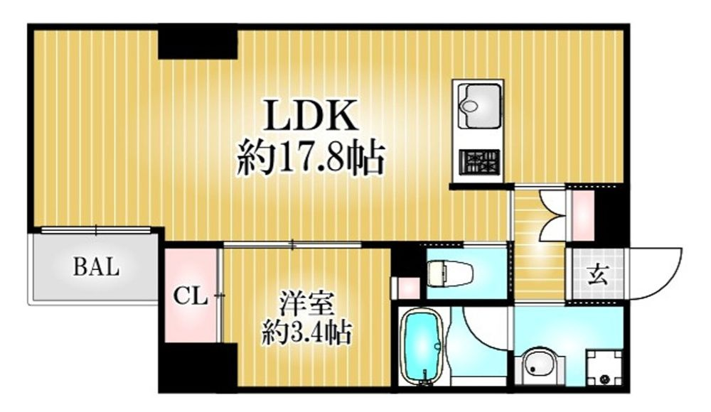 ZONNA神戸磯上通の間取り