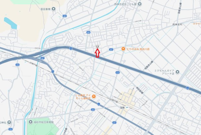 加古川市西神吉町岸　土地の地図