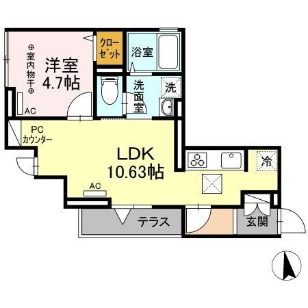 アムール東向島の間取り