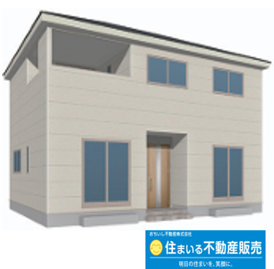 宇美町原田第２　３号棟の外観パース