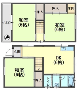 明石市魚住町清水の間取り