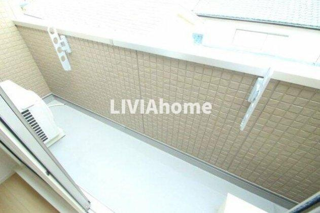 大田区大森東３丁目のアパートのバルコニー