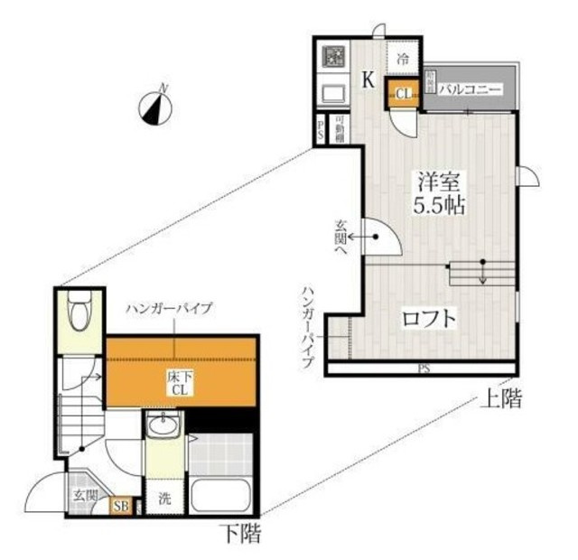 ＣＢ与野本町ストリアの間取り|間取図です。