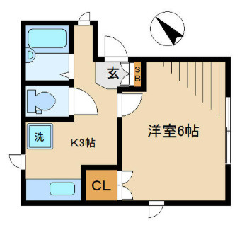 フラット城山の間取り