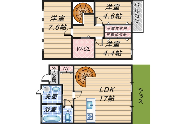 アモロッソの間取り