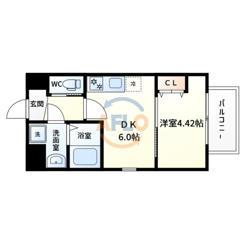 MAISON PREMIER UMEDA NORTH　豊崎東小学区の間取り|MAISON PREMIER UMEDA NORTH　間取り