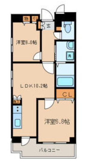アレグレット掃部宿の間取り