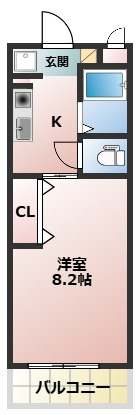 清水朝日マンションの間取り