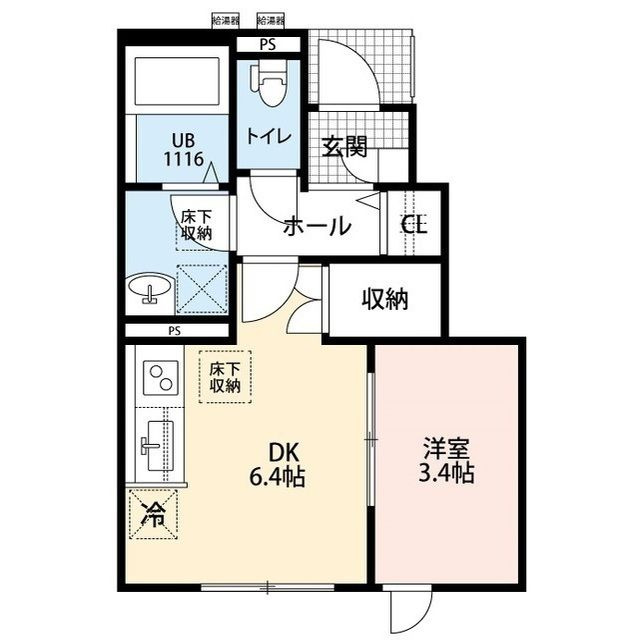アムール Clef　3の間取り