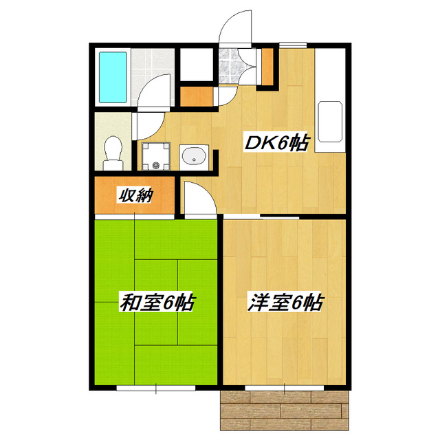 レグルスの間取り|振分タイプで使いやすい間取りです！