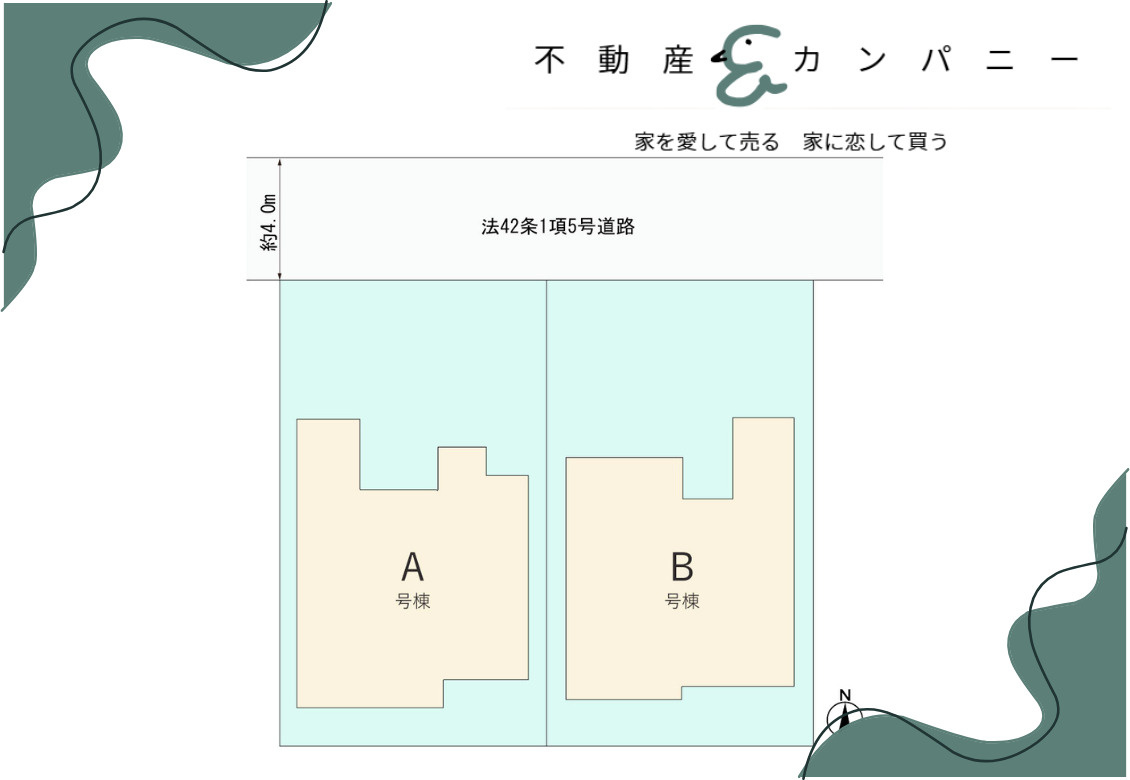 ハートフルタウン土居田町　新築戸建の区画図