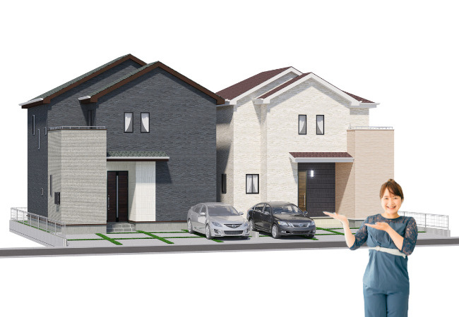 ハートフルタウン土居田町　新築戸建の外観|外観パースです。