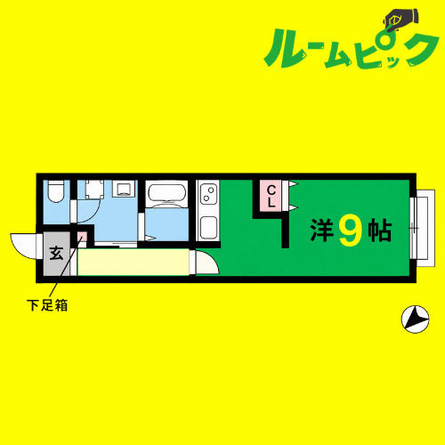 アリエッタ伝馬　名古屋市賃貸　仲介手数料無料の間取り
