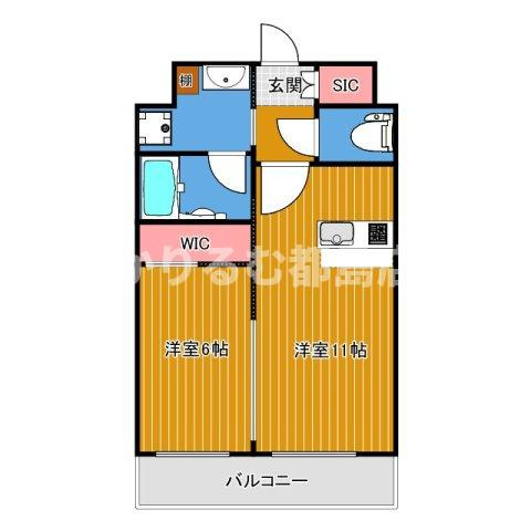 プレジオ内代の間取り