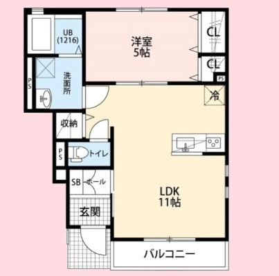クレール東大宮の間取り
