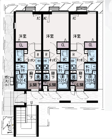 IXO M's HOUSE(イクシオエムズハウスの区画図