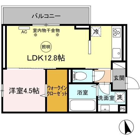 アピリシティⅡの間取り|使い勝手の良い間取りです♪
