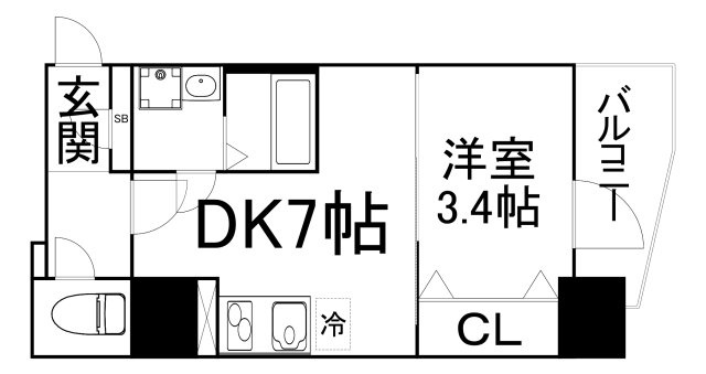 【間取り】 | エスリードレジデンス大阪福島フロント
