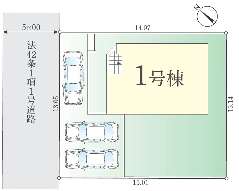 八王子市絹ヶ丘12期　新築戸建ての区画図