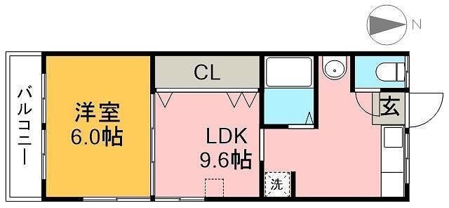 加志崎ハイツ　南棟の間取り