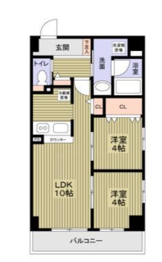 【間取り】 | グランエクラ勝山南