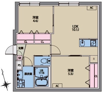 CITY WALK 志村三丁目の間取り