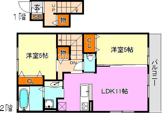 サニーゲイブルズの間取り