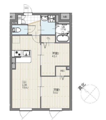 【間取り】 | エルファーロ大塚Ⅱ