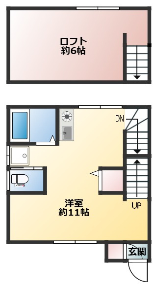 Patio芝下の間取り