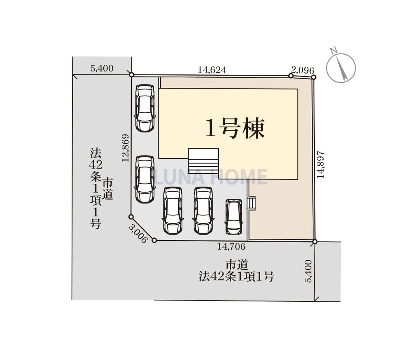 第2石岡市茨城　新築戸建の区画図