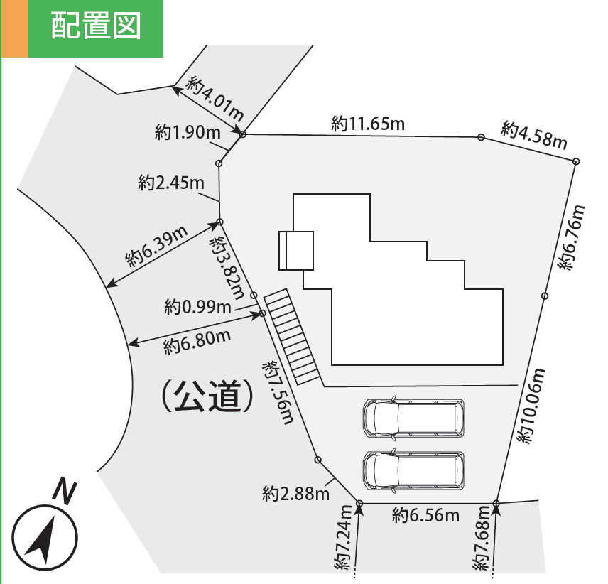 八王子市絹ケ丘3丁目 新築戸建ての区画図
