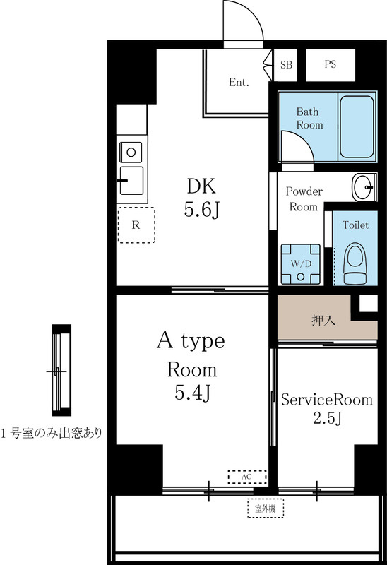 勝山ビルの間取り