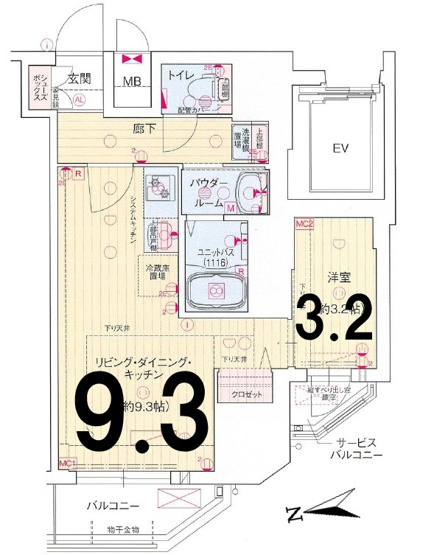 【間取り】 | プレリス花の木オルディア