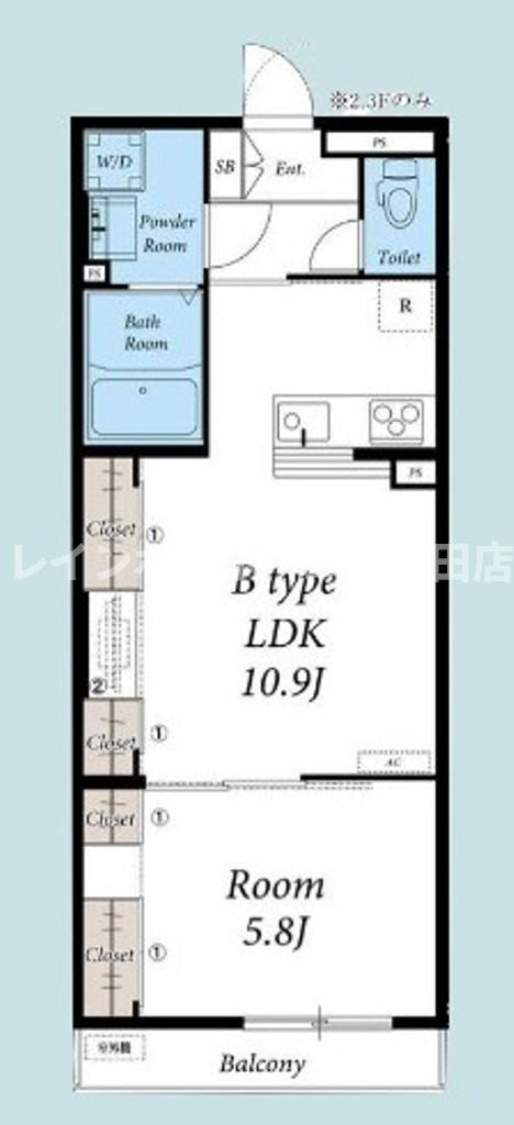 リブリ・ケンズコート※初期費用分割後払いサービス利用可能物件の間取り