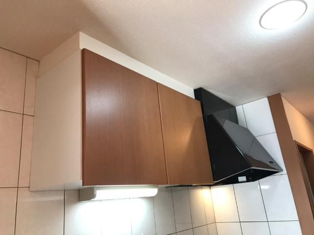 スカイグリーンのキッチン|キッチン収納