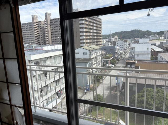 「バルコニーからの眺望が魅力」高知市南ノ丸町　ASハイライン6階　中古マンションの展望|風通しがよく、バルコニーからの眺めも楽しめます♪