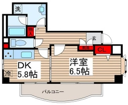 カスティージョ壱番館の間取り