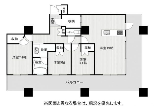JONAI　TOWERの間取り