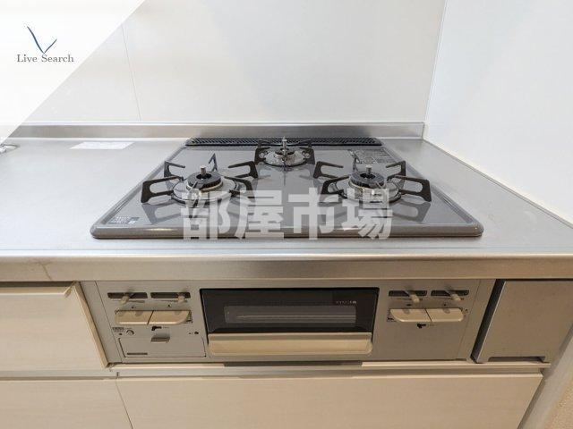 D-roomハウス秋葉原のキッチン|ガスレンジ