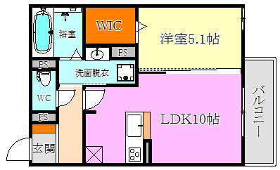 LaMaison大手町Ⅰの間取り
