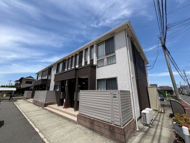熊本市南区御幸笛田３丁目のアパートの外観パース