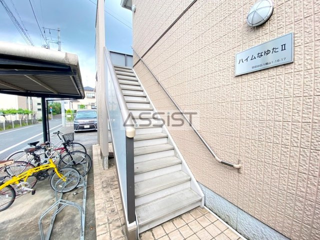 ハイムなゆたⅡのエントランス