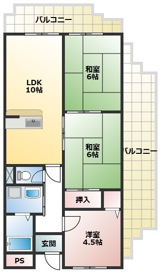 コーポ小林の間取り