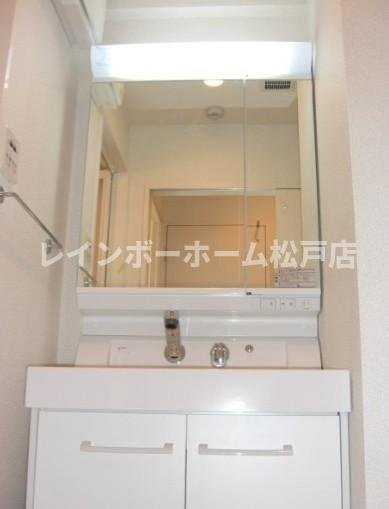 ソレイユの洗面所|脱衣スペースもあります