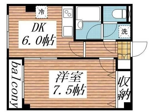 カレジ馬込の間取り|間取りです。