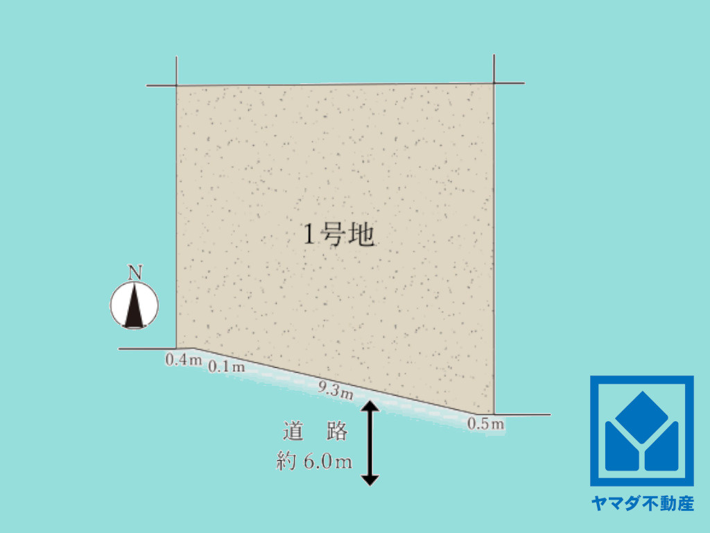西京区樫原五反田　1期の土地図